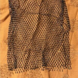SHEIN Black Mesh Scarf